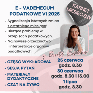 E-VADEMECUM Podatkowe VI 2025 - karnet miesięczny