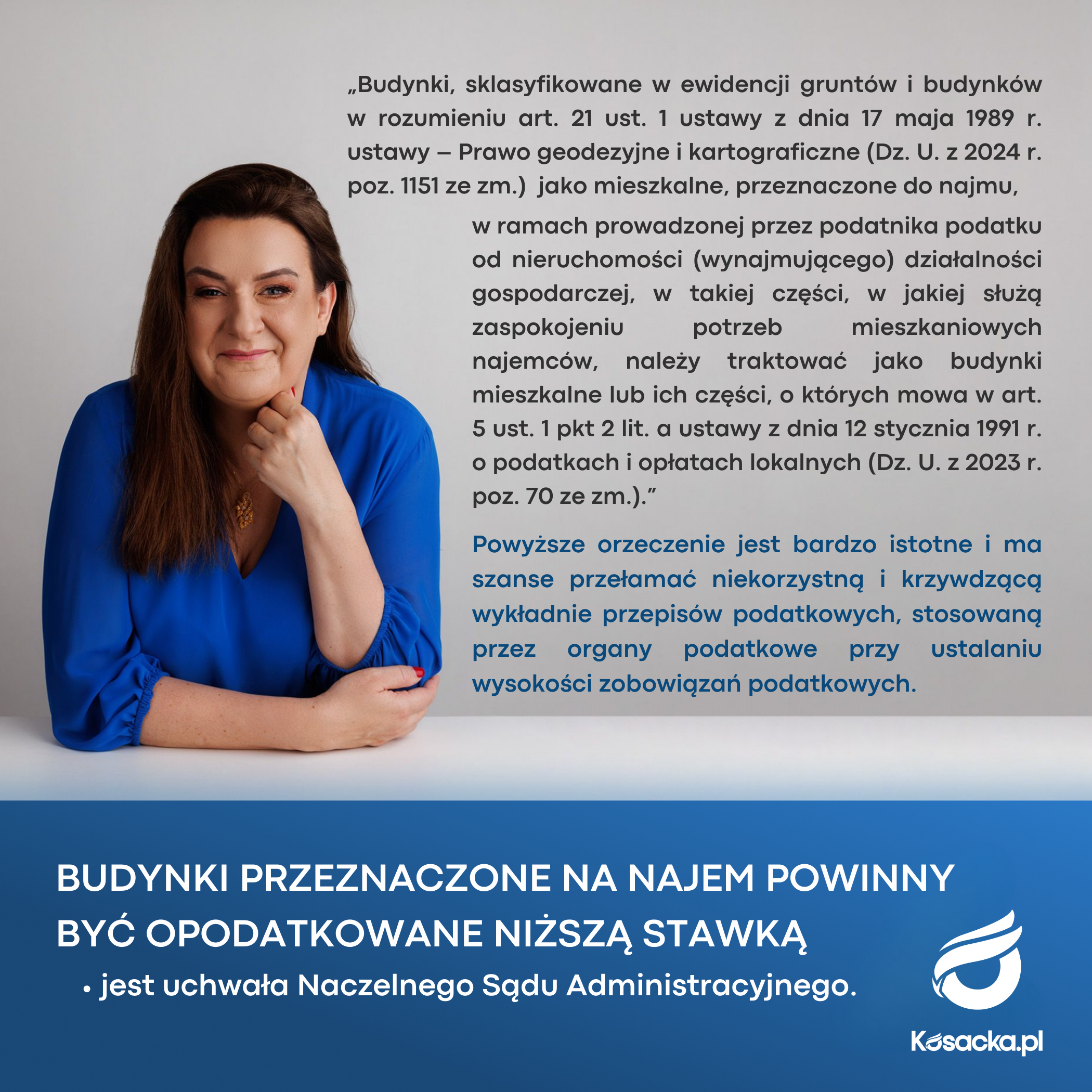 Budynki przeznaczone na najem powinny być opodatkowane niższą stawką!