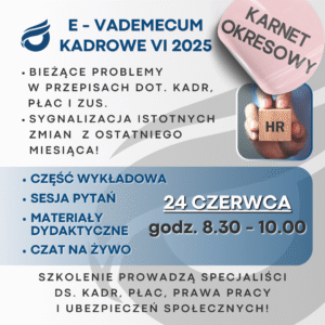E-Vademecum kadrowe VI 2025 - karnet okresowy