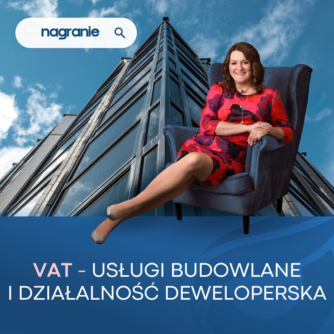 Wykładowca: Dorota Kosacka - Ekspert i ceniony wykładowca polskiego i międzynarodowego prawa podatkowego.

Uczestnicy zdobędą praktyczną wiedzę na temat obowiązków podatkowych, zasad stosowania mechanizmu odwrotnego obciążenia, rozliczania zaliczek, momentu powstania obowiązku podatkowego, fakturowania oraz odliczania VAT w kontekście inwestycji budowlanych. Szkolenie obejmuje również najnowsze interpretacje i orzecznictwo w zakresie VAT dla tej branży.

cena zawiera 23% podatek VAT

[dk]