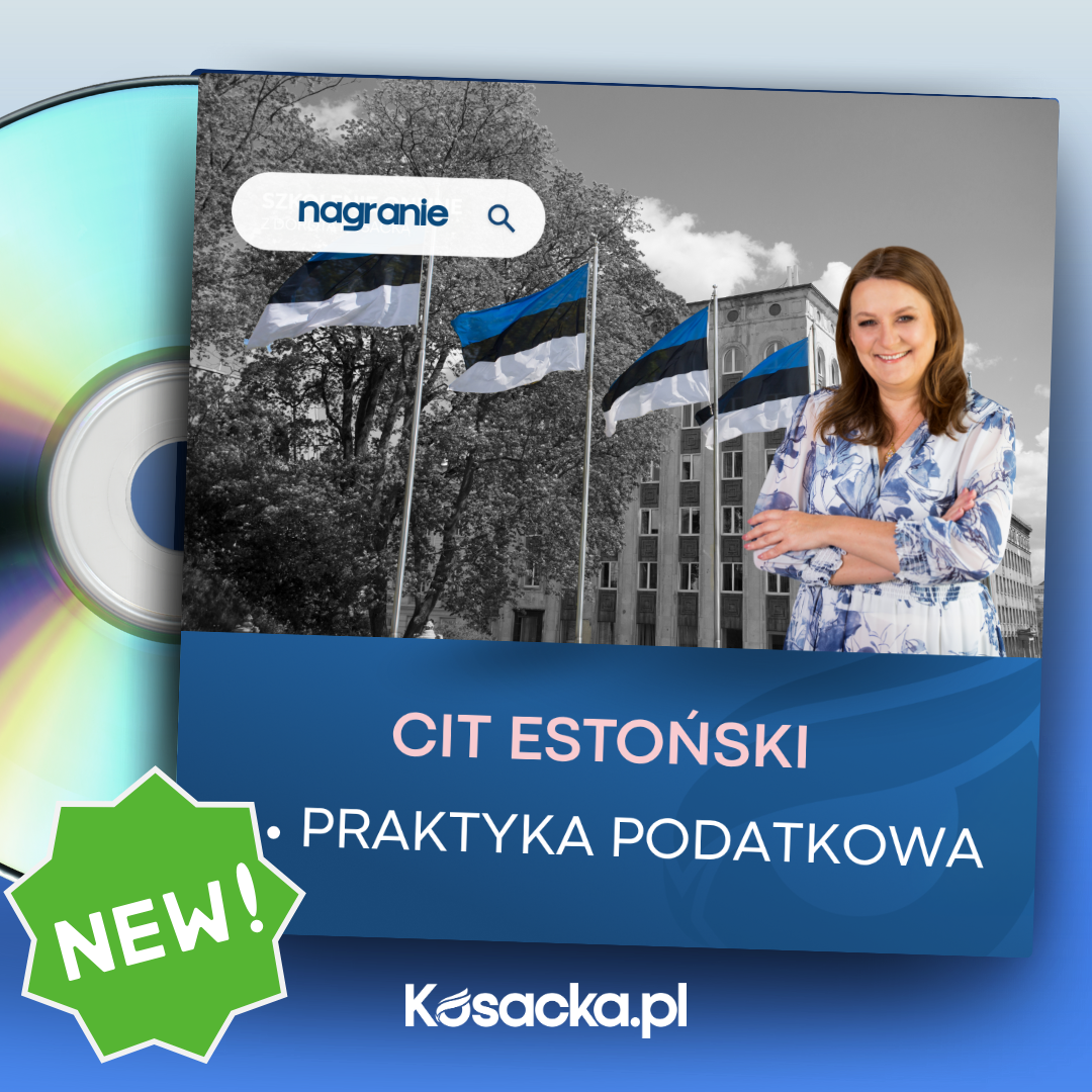 Wykładowca: Dorota Kosacka - Ekspert i ceniony wykładowca polskiego i międzynarodowego prawa podatkowego.

Szkolenie ma na celu przekazanie uczestnikom wiedzy na temat estońskiego CIT, jego zasad, zastosowania oraz korzyści wynikających z tego systemu podatkowego. Szkolenie pozwoli uporządkować wiedzę w świetle ostatnich zmian przepisów oraz najnowszego orzecznictwa i interpretacji.

[dk]