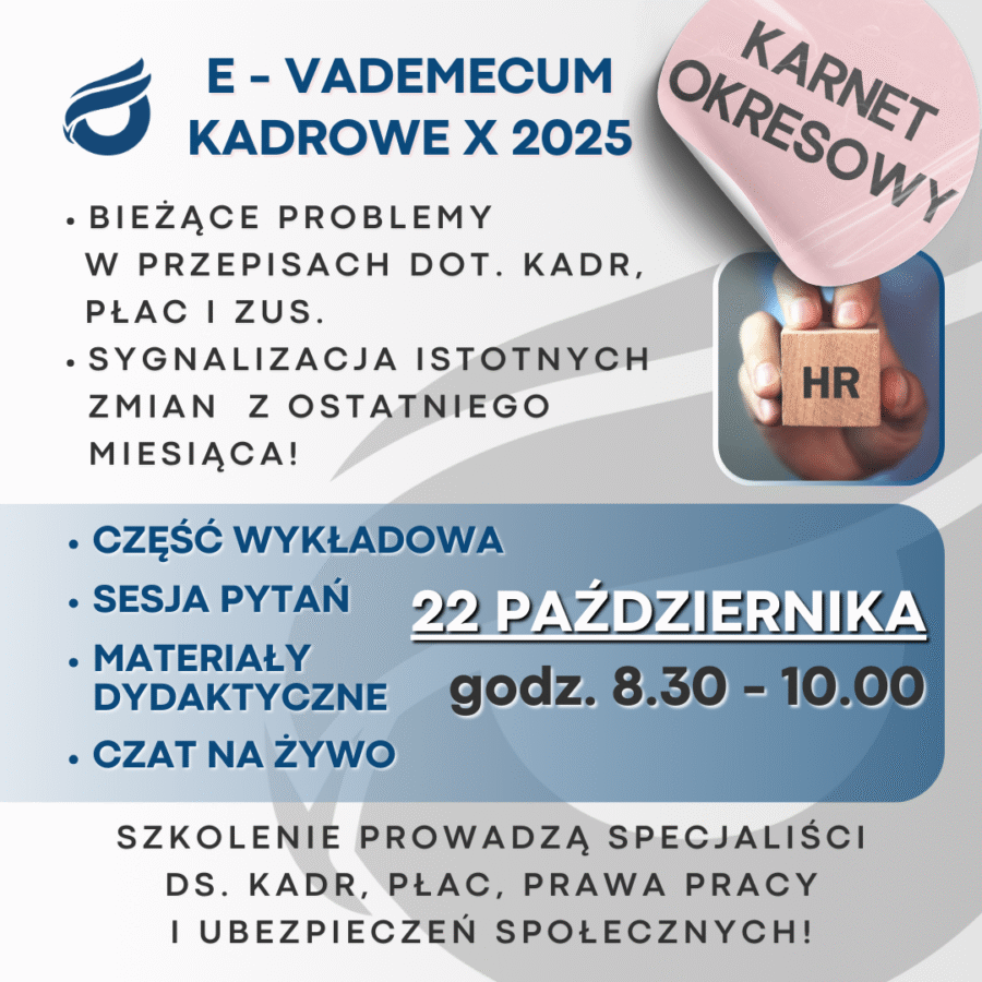 E-Vademecum kadrowe X 2025 - karnet okresowy